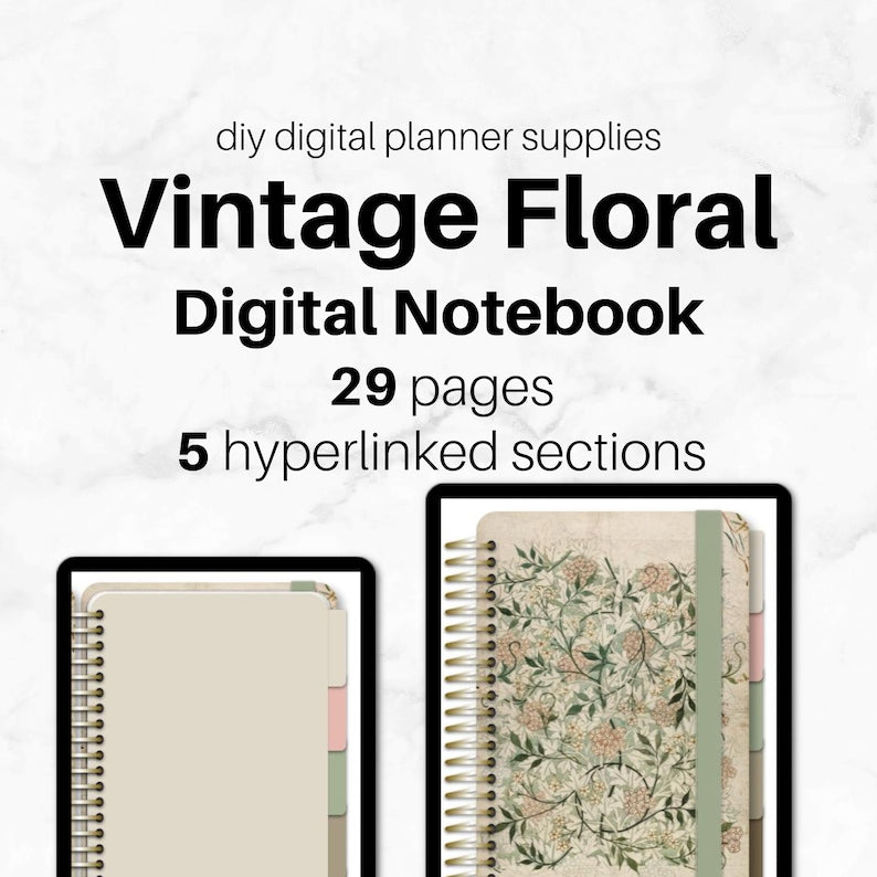 Digital Notebook Hyperlinked PDF Downlaod