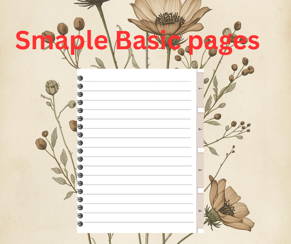 Digital Notebook Hyperlinked PDF Downlaod